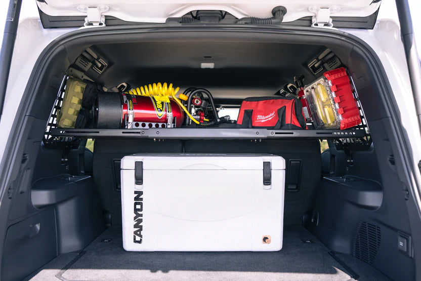 Rago Fabrication Rear MOLLE Storage Panel & Shelf for 2024+ Toyota Land Cruiser 250 & Lexus GX 550 - Heavy Duty Off-Road Gear Organization for Camping & Overlanding Adventures