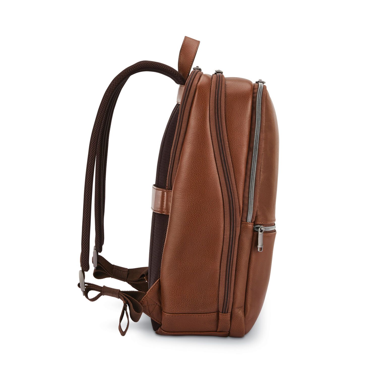 Samsonite Classic Leather Backpack for Men & Women - Durable Laptop Backpack with USB Charging Port - Perfect for Travel, Work & School