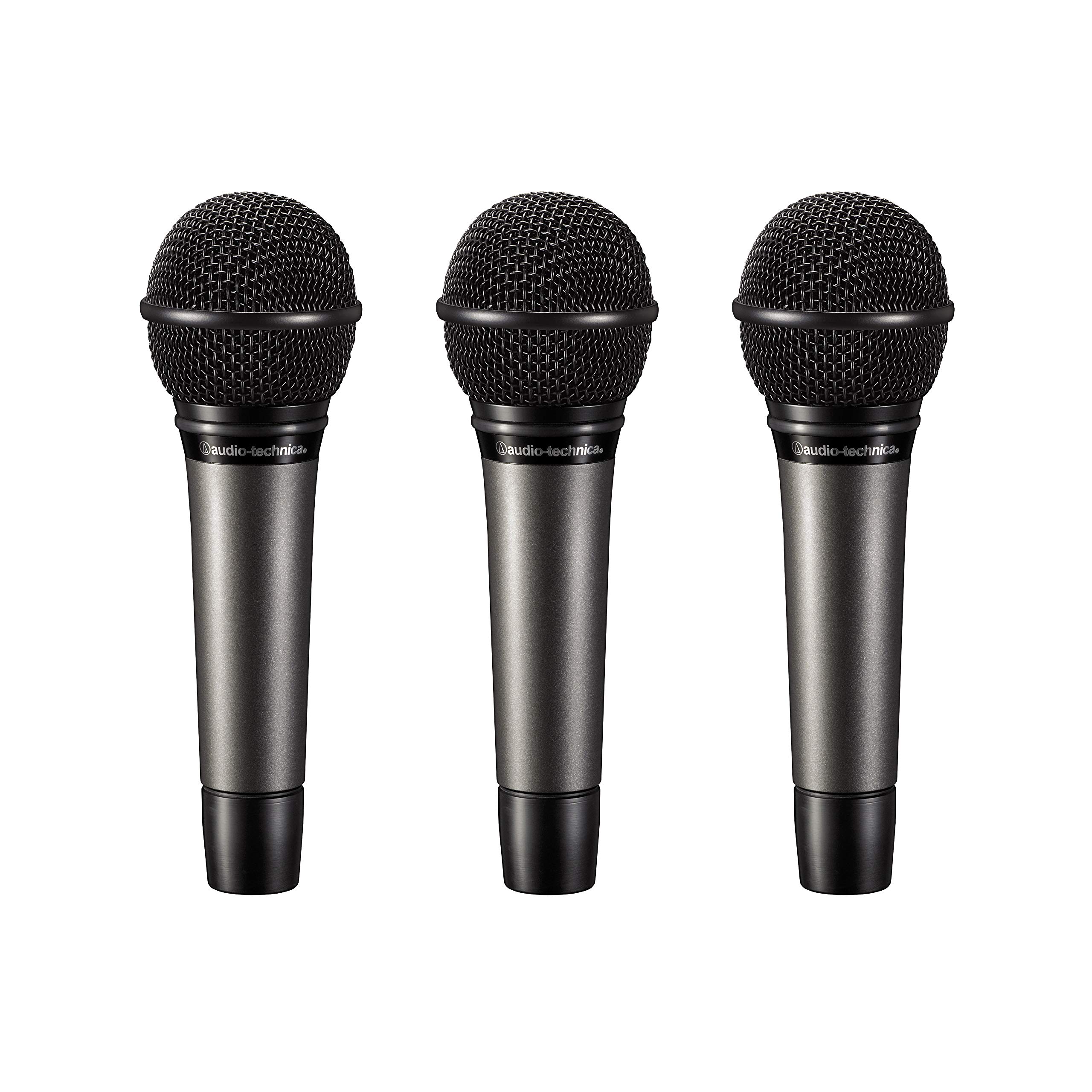 Audio-Technica ATM510PK Professional Dynamic Cardioid Handheld Microphone - 3 Pack for Live Performances, Podcasting & Studio Recording - Ideal for Singers, Speakers & Content Creators