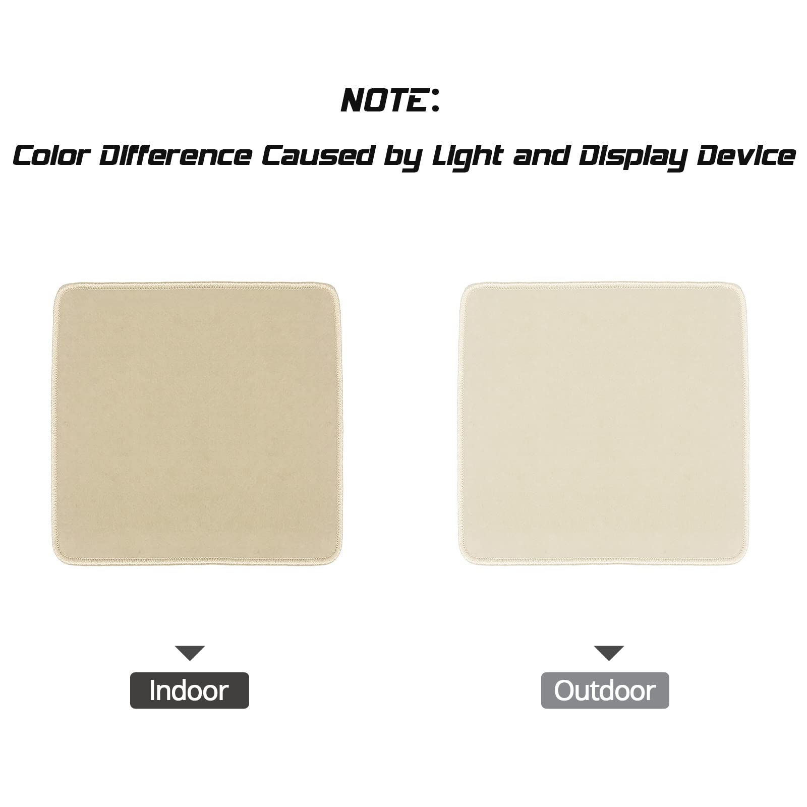 IKON MOTORSPORTS Car Floor Mats for 1997-2004 Chevrolet Corvette - Beige Nylon Front Replacement Liners (2-Piece Set) | Perfect Fit, Durable Protection for Daily Driving & Road Trips
