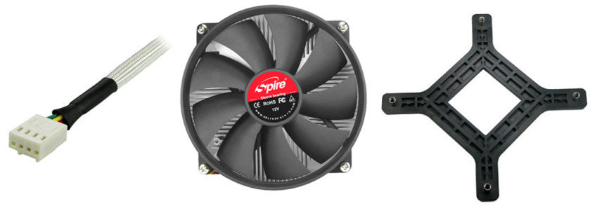 Spire Quadro 3000 SP556S0 PWM CPU Cooler for Intel LGA 775 Socket - High Performance Cooling with PWM Fan - Perfect for Gaming PCs and Workstations