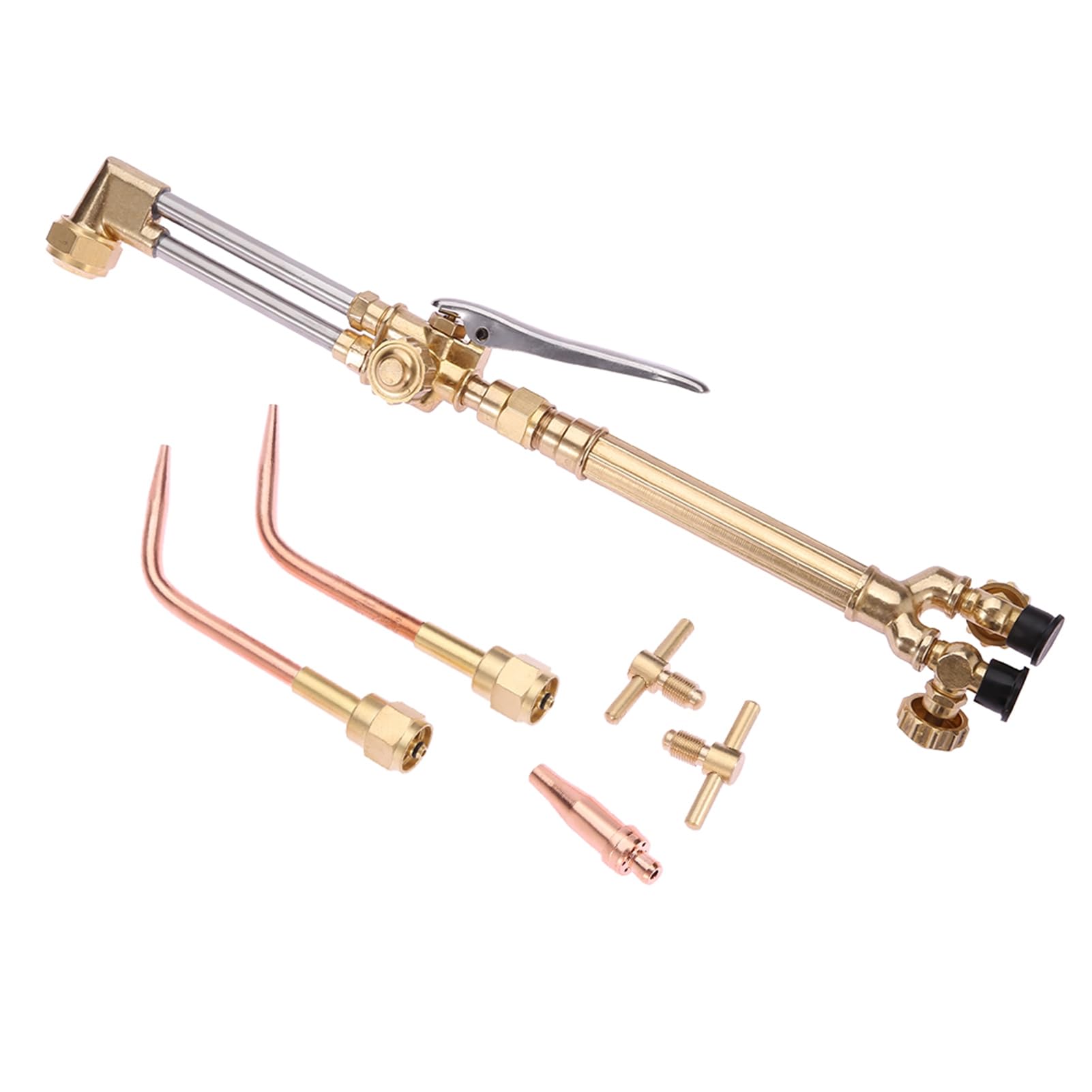 YOXIER Oxyacetylene Torch Kit - Portable Welding & Cutting Torch with Oxygen & Acetylene Cylinders - USA Made for Metal Fabrication, Brazing, Soldering - Ideal for DIY Projects, Auto Repair, and Metalworking