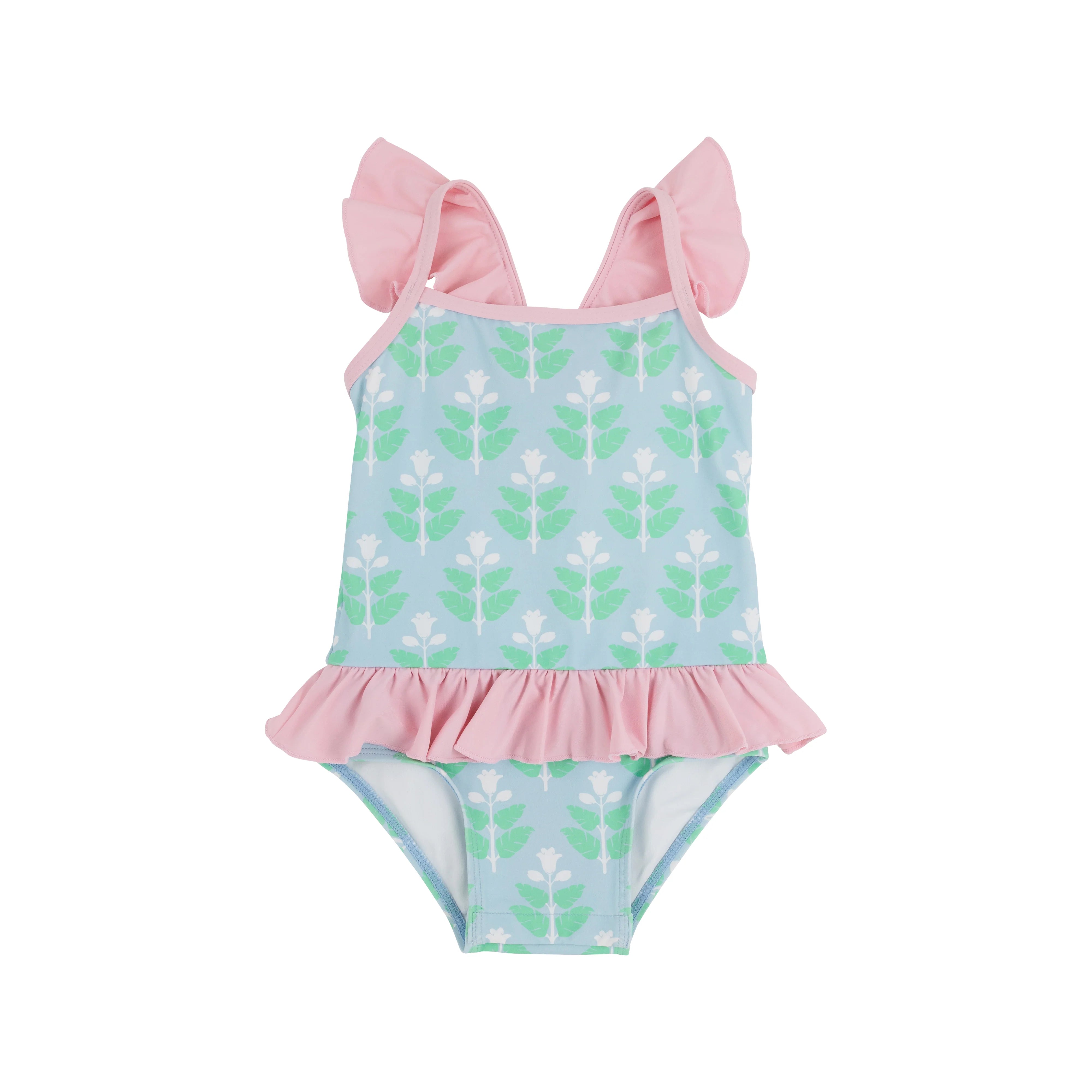 Beaufort Bonnet St. Lucia Swimsuit - Handmade Hand Block Printed Swimwear for Women | Beach Vacation, Pool Party & Summer Getaway