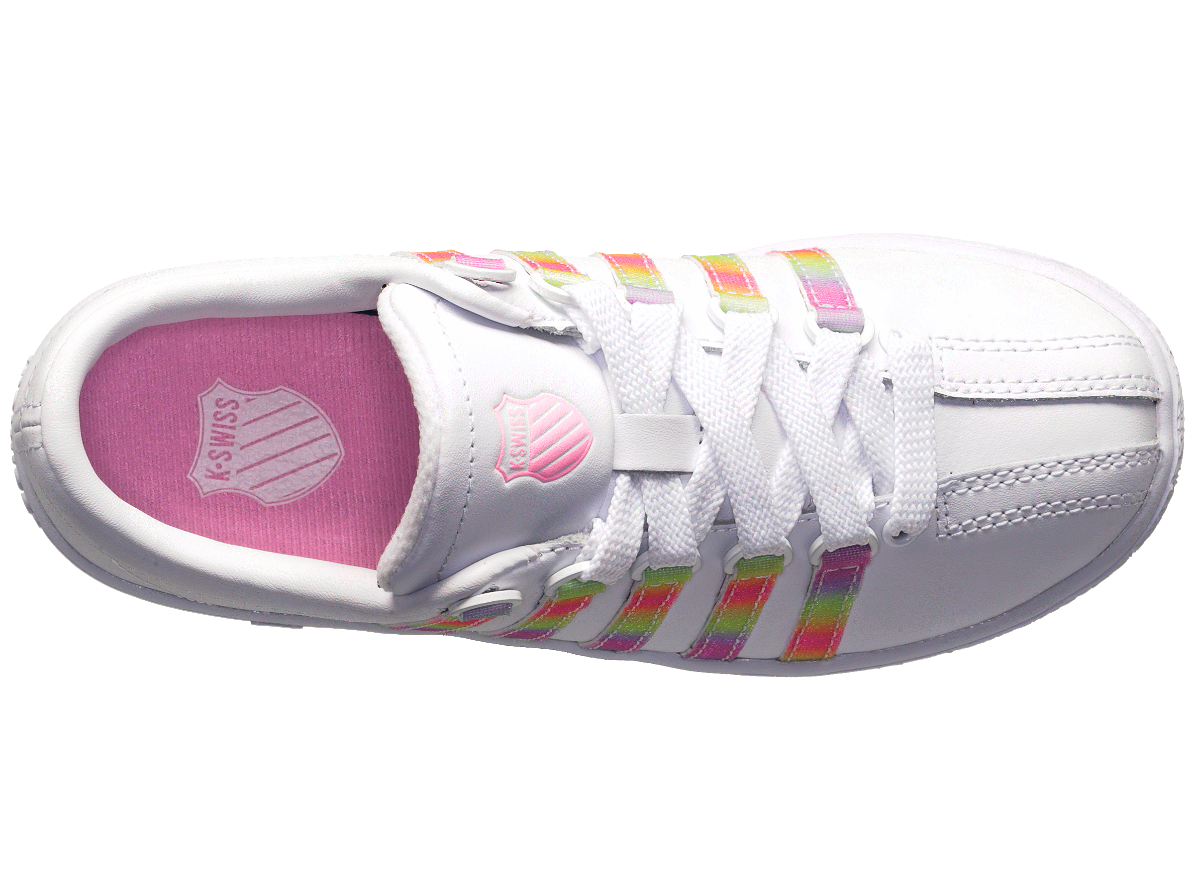57161 184 M | CLASSIC LX Sneakers | White/Pastel Rainbow Colorway - Perfect for Casual Wear, Street Style & Everyday Comfort