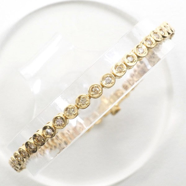 18K Yellow Gold Brown Diamond Bracelet for Women - Elegant Luxury Jewelry Gift for Anniversary, Birthday & Special Occasions