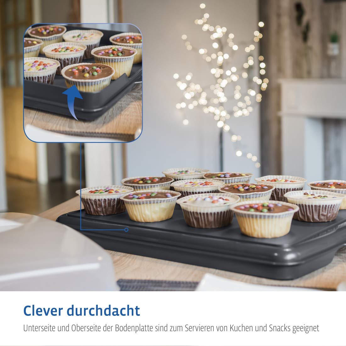 Stackable Tray Bake Box for Food Transport & Storage