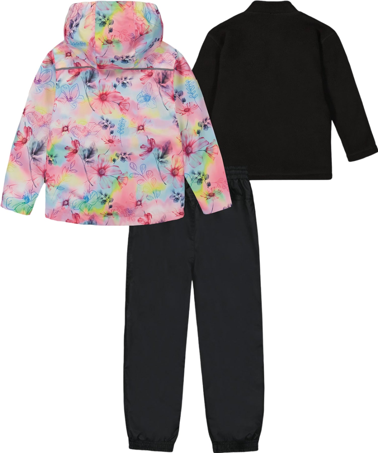 3 in 1 Mid Season Outerwear Set with Printed Jacket for Big Girls - Stylish Fall/Winter Layering Outfit for School, Playdates & Outdoor Activities