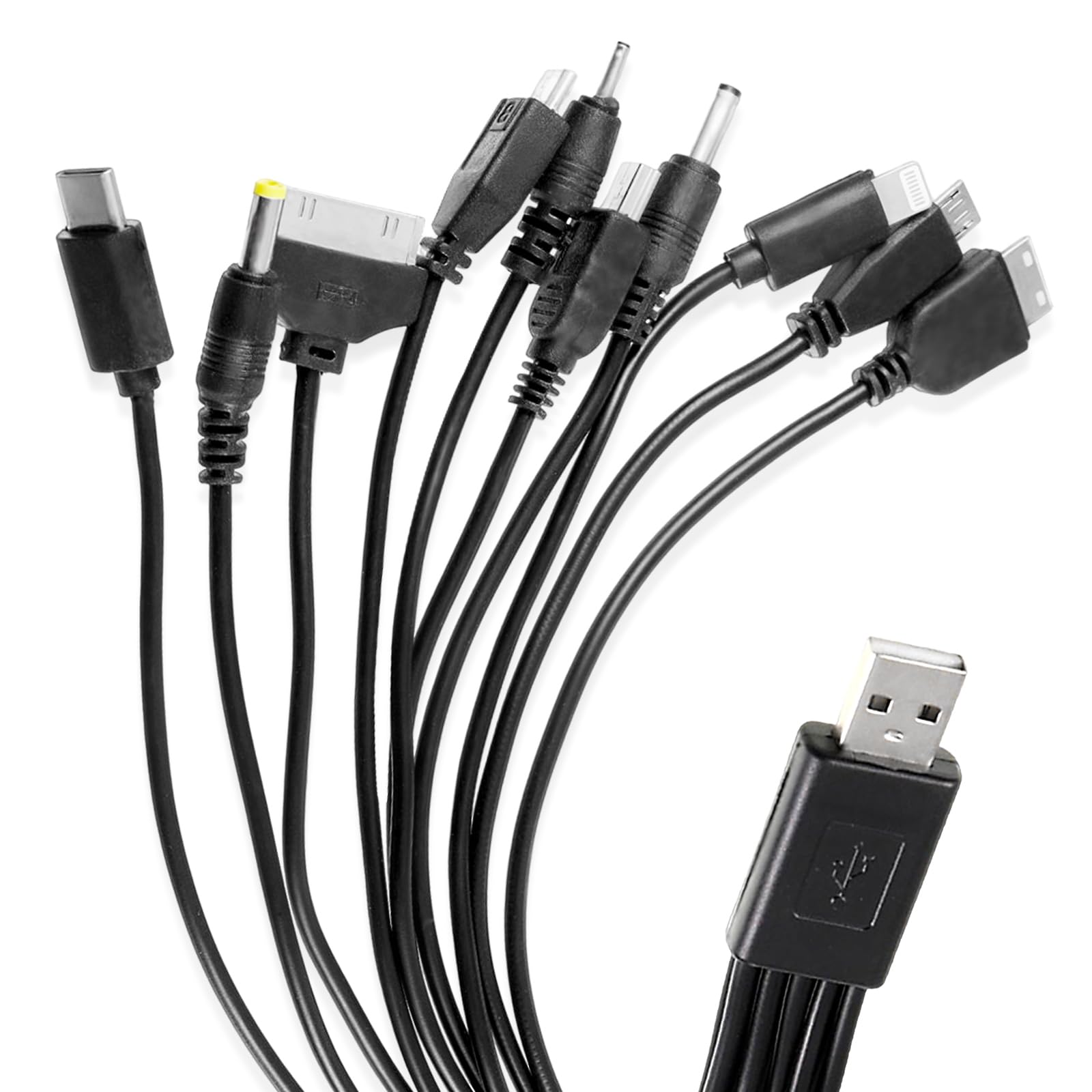 10-in-1 Universal Multi-Function Charging Cable - Compatible with iPhone, Samsung, LG, Sony, Nokia & More - Fast USB Charger for Smartphones, Tablets & Gaming Devices - Perfect for Home, Office & Travel Charging Needs
