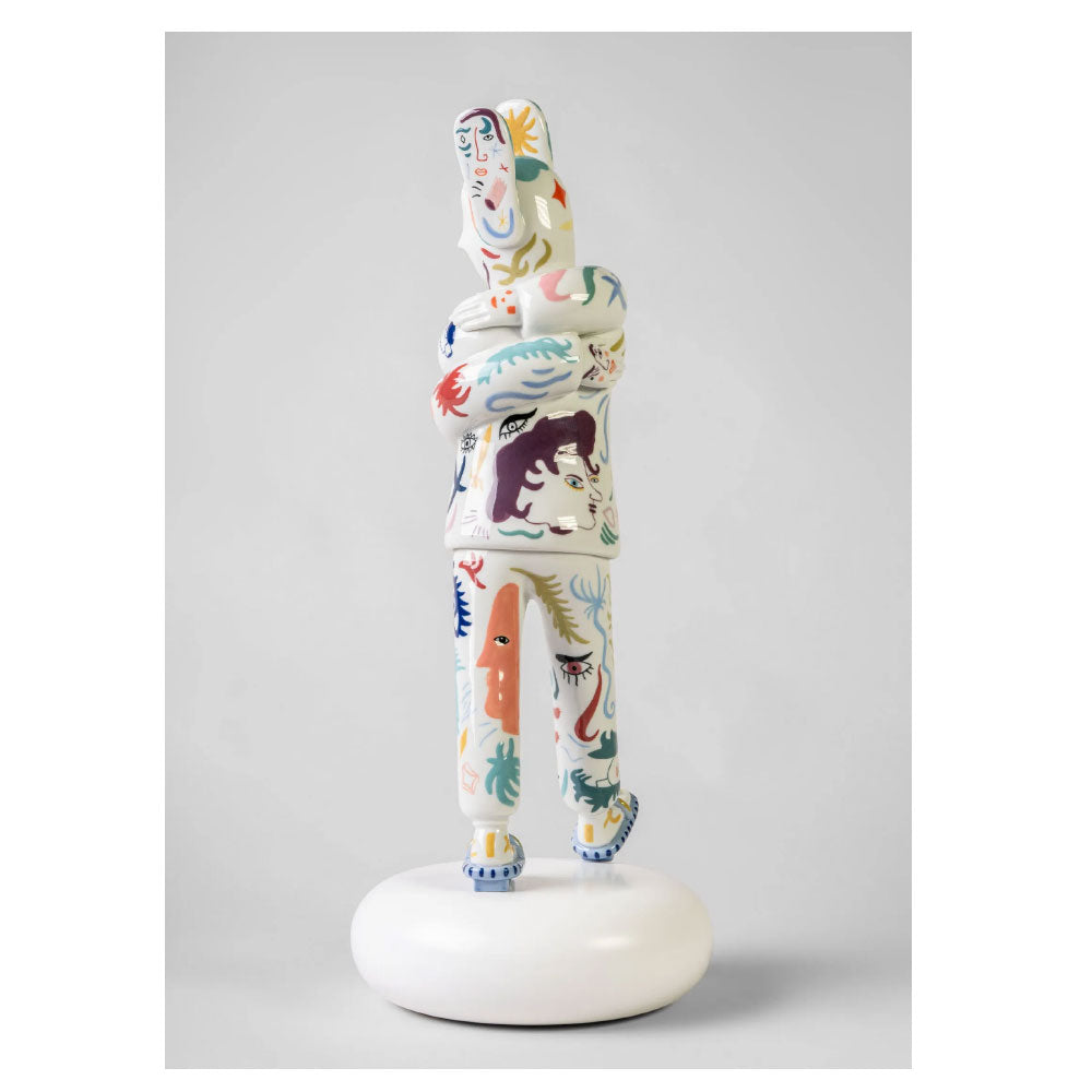 Jaime Hayon Limited Edition Embraced Sculpture - Modern Art Collectible for Home & Office Decor