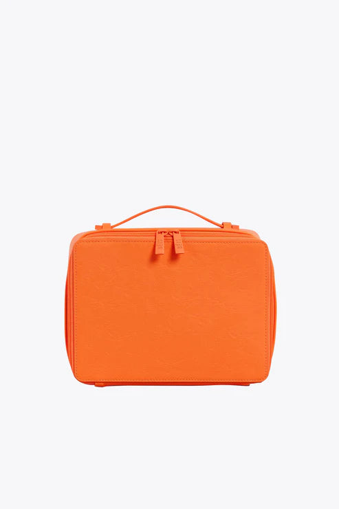 Premium Creamsicle Cosmetic Makeup Bag - Travel Organizer for Toiletries, Brushes & Skincare Essentials | Perfect for Vacation, Gym & Daily Use