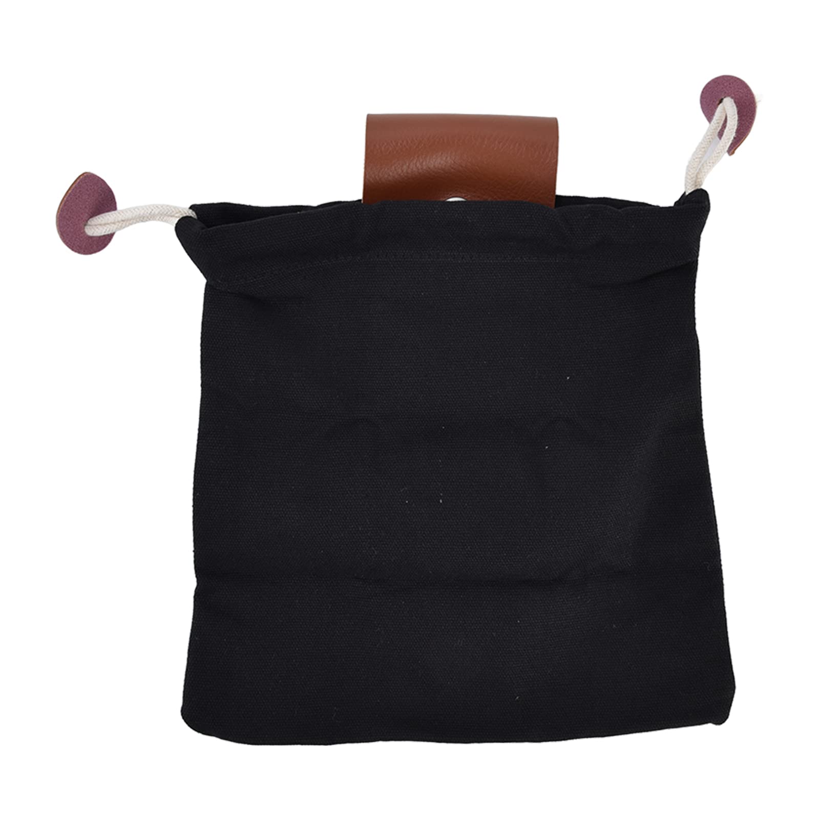 Atyhao PU Black Waist Hanging Fruit Picking Bag - Durable Camping Storage Pouch for Outdoor Foraging, Harvesting Apples Berries - Perfect for Farmers Market, Hiking & Gardening Accessories