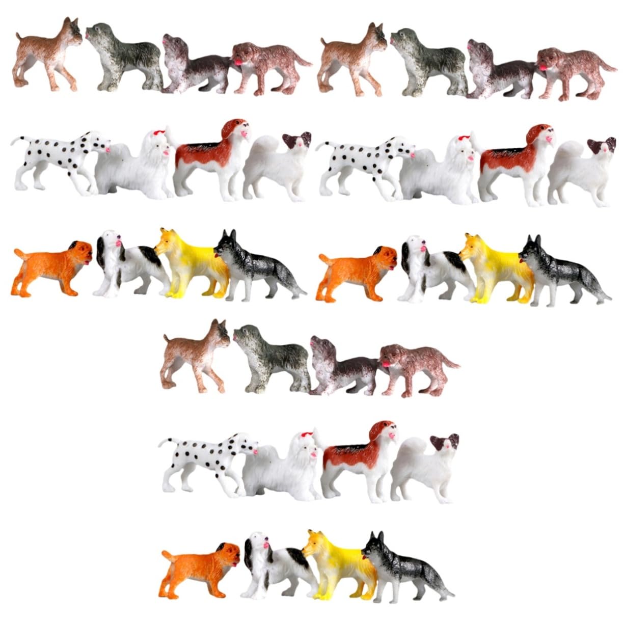 Totority 3 Sets Miniature Dog Figurines - Realistic Wild Animal Toys for Kids, Durable Vinyl Dog Models Playset for Children’s Education & Playtime - Perfect for Birthday Gifts, Classroom Rewards, and Home Decor