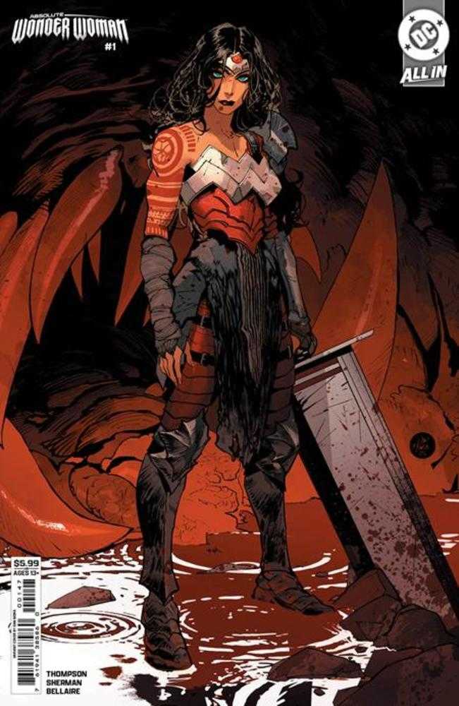 Absolute Wonder Woman #1 5th Print Cover B Dan Mora Card Stock Variant - DC Comics Collectible for Superhero Fans, Perfect for Display & Gift Giving