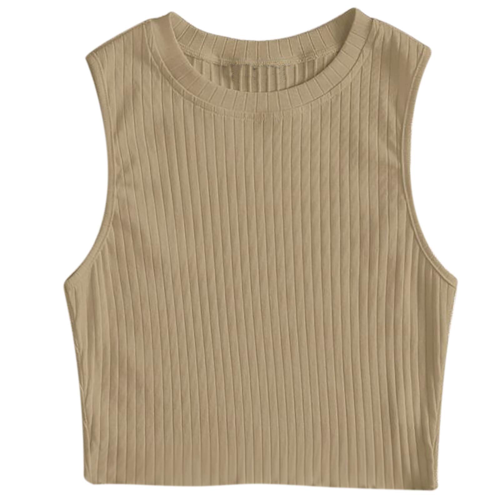 Women's Casual Henley Tank Tops - Solid Sleeveless Crop Pullover Shirts & Vests for Women | Perfect for Summer, Gym, Yoga, and Everyday Wear
