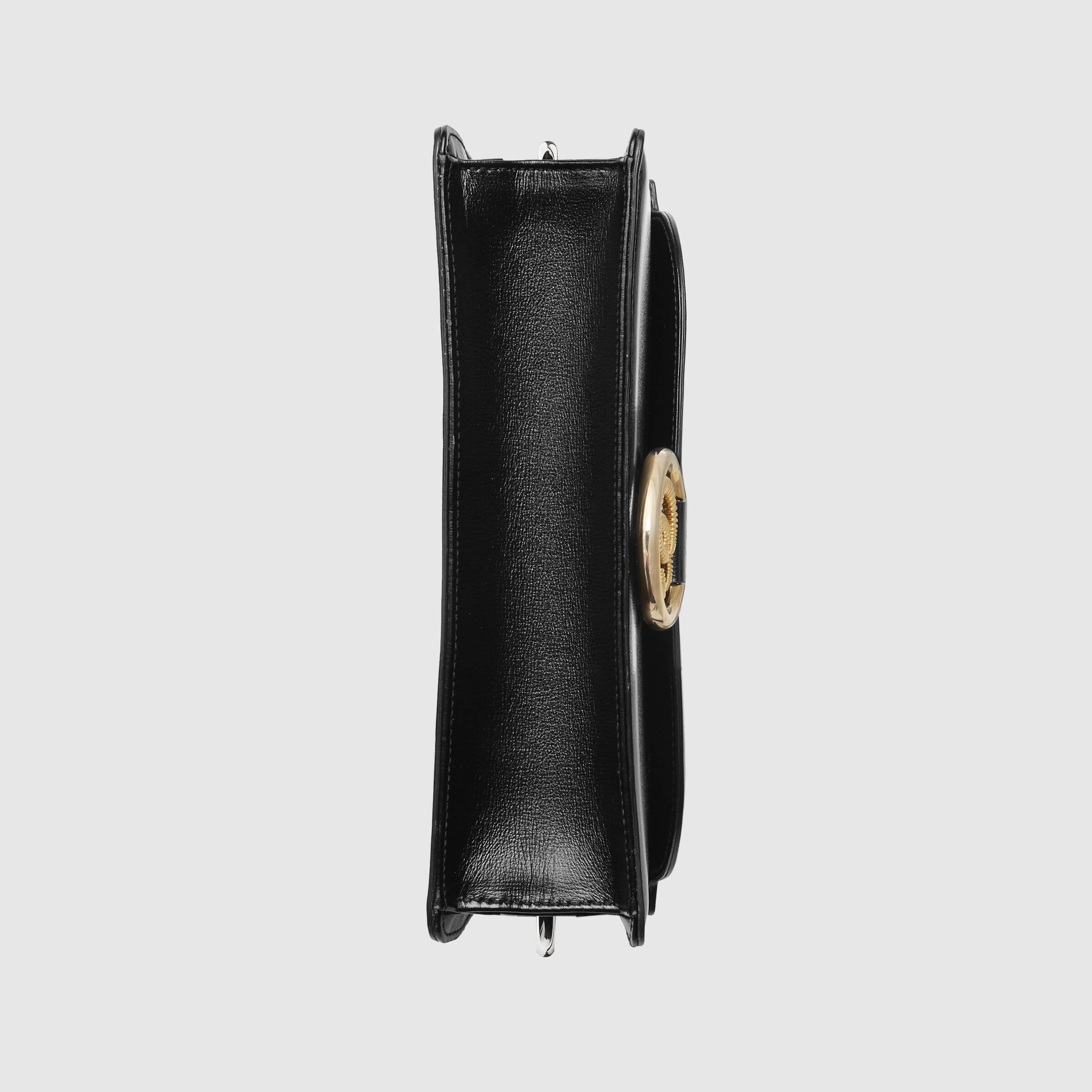 Gucci Small Leather Shoulder Bag for Women - Black Crossbody Purse | Perfect for Work, Travel & Evening Out