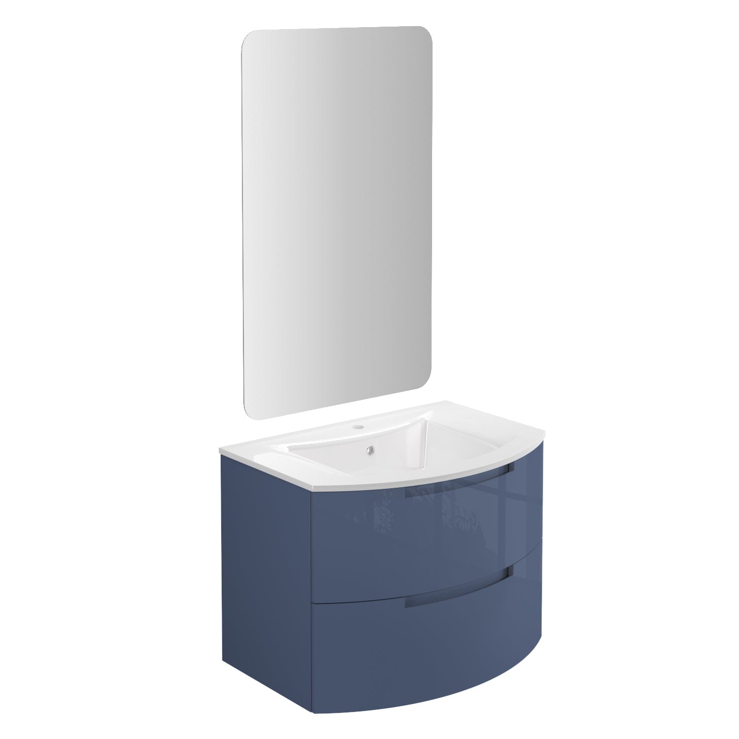 Modern Wall Mounted Vanity Unit LATOSCANA OASI 29 - Sleek Bathroom Storage with Mirror & LED Lights for Small Spaces | Perfect for Apartments, Powder Rooms & Contemporary Homes