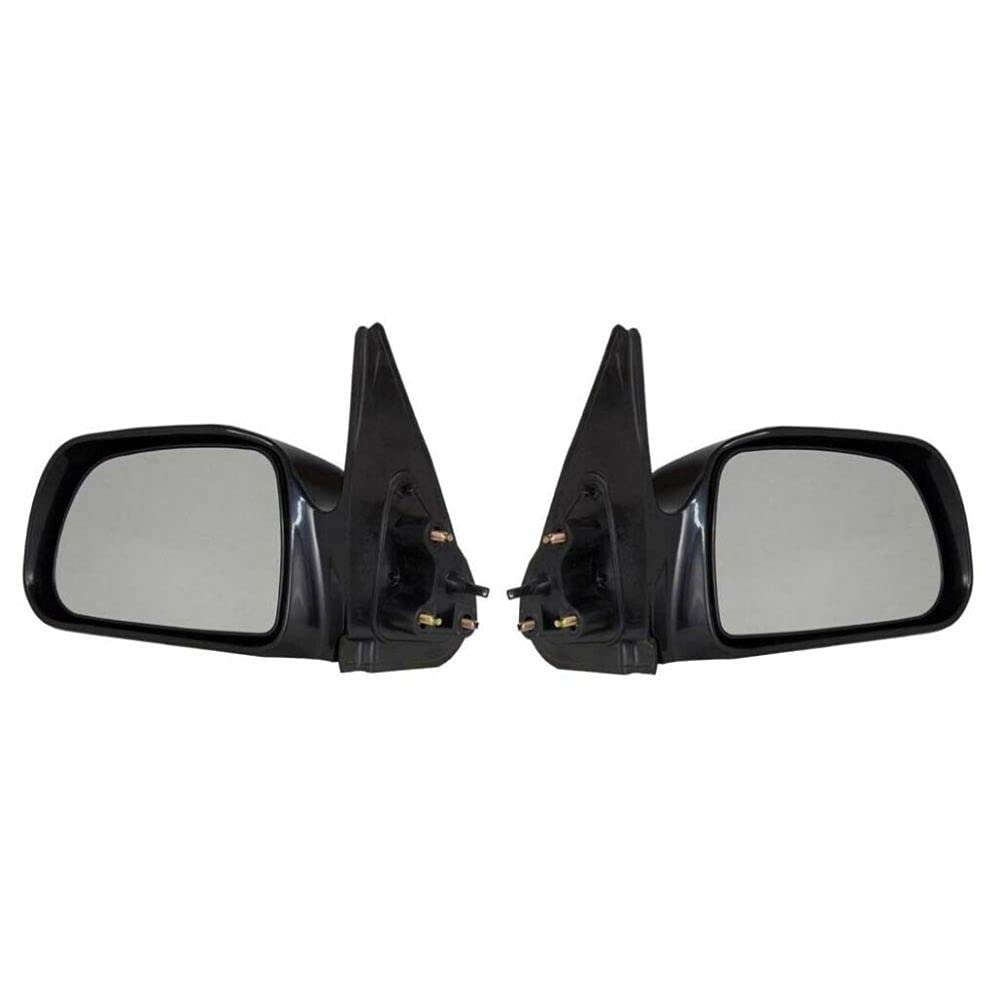 2001-2004 Toyota Tacoma Door Mirrors - Compatible with Crew Cab/Extended Cab/Standard Cab Models (Base/DLX, Non-Power, Non-Heated) - Replacement Side View Mirrors for Improved Visibility & Safety - Perfect for Off-Roading, Daily Commuting & Truck Upgrades