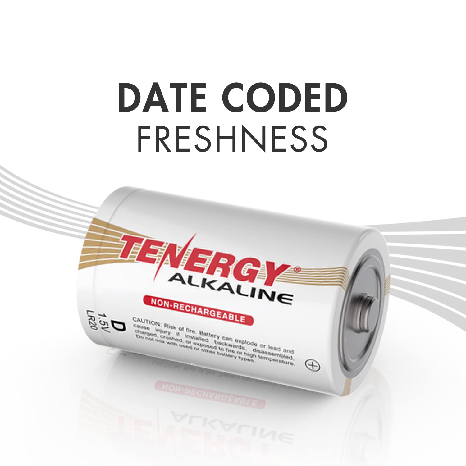 Tenergy 24 Pack 1.5V Alkaline Batteries - 12 D Cell & 12 C Cell Non-Rechargeable Batteries for Clocks, Remotes, Toys, Flashlights & Electronic Devices | Long-Lasting Power for Home, Office & Emergency Use