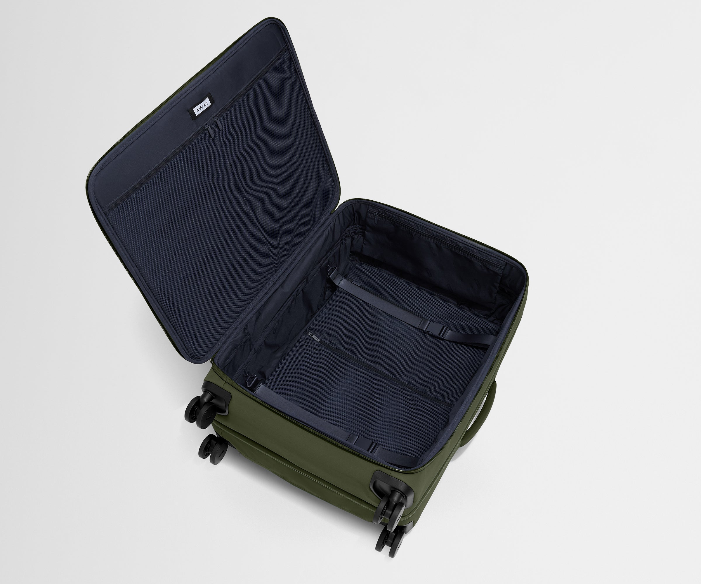 Premium Softside Large Luggage in Olive Green - Spacious & Durable Suitcase for Travel, Business Trips & Vacations