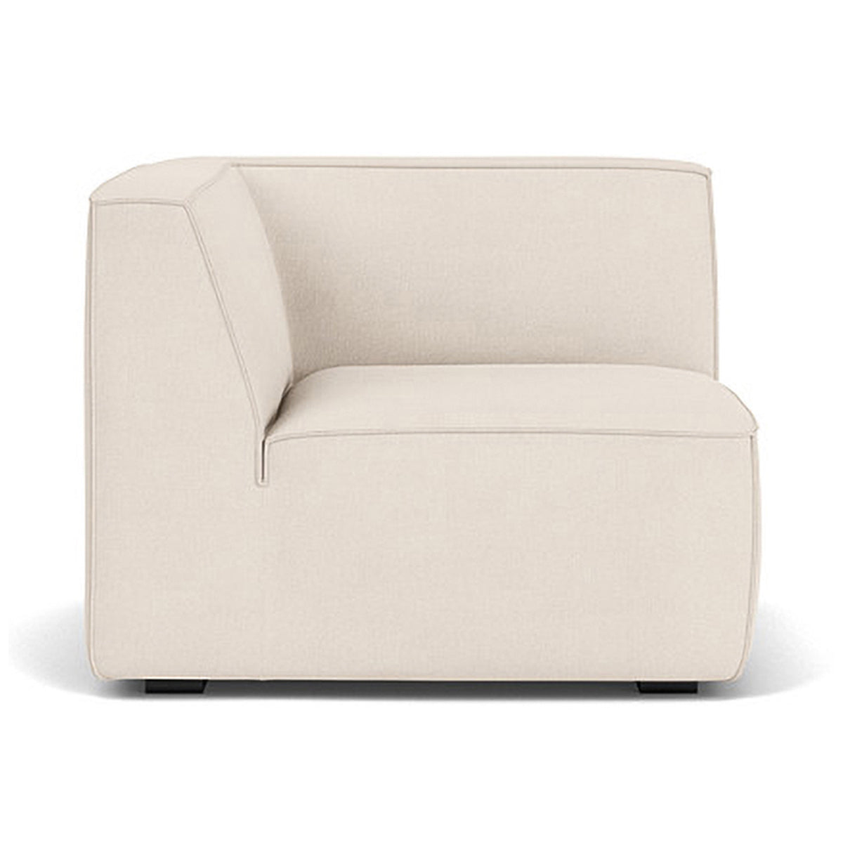 Modern Dane Fabric 1-Seater Left Corner Modular Sofa - Compact Sectional Couch for Small Living Rooms & Apartments