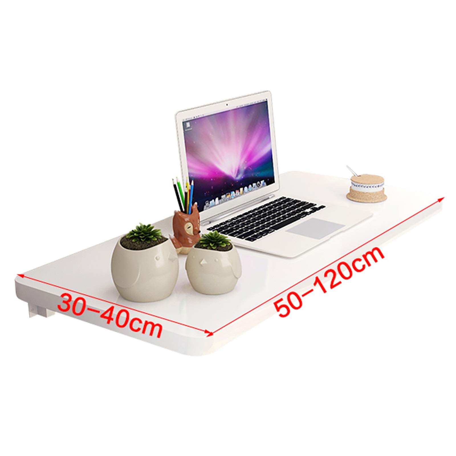Wall Mounted Fold Down Table - Heavy Duty Floating Drop-Leaf Dining Desk | Space-Saving Folding Workbench for Kitchen, Home Office, Laundry Room & Small Apartments | Perfect for Dining, Studying, Entertaining & Multi-Purpose Use