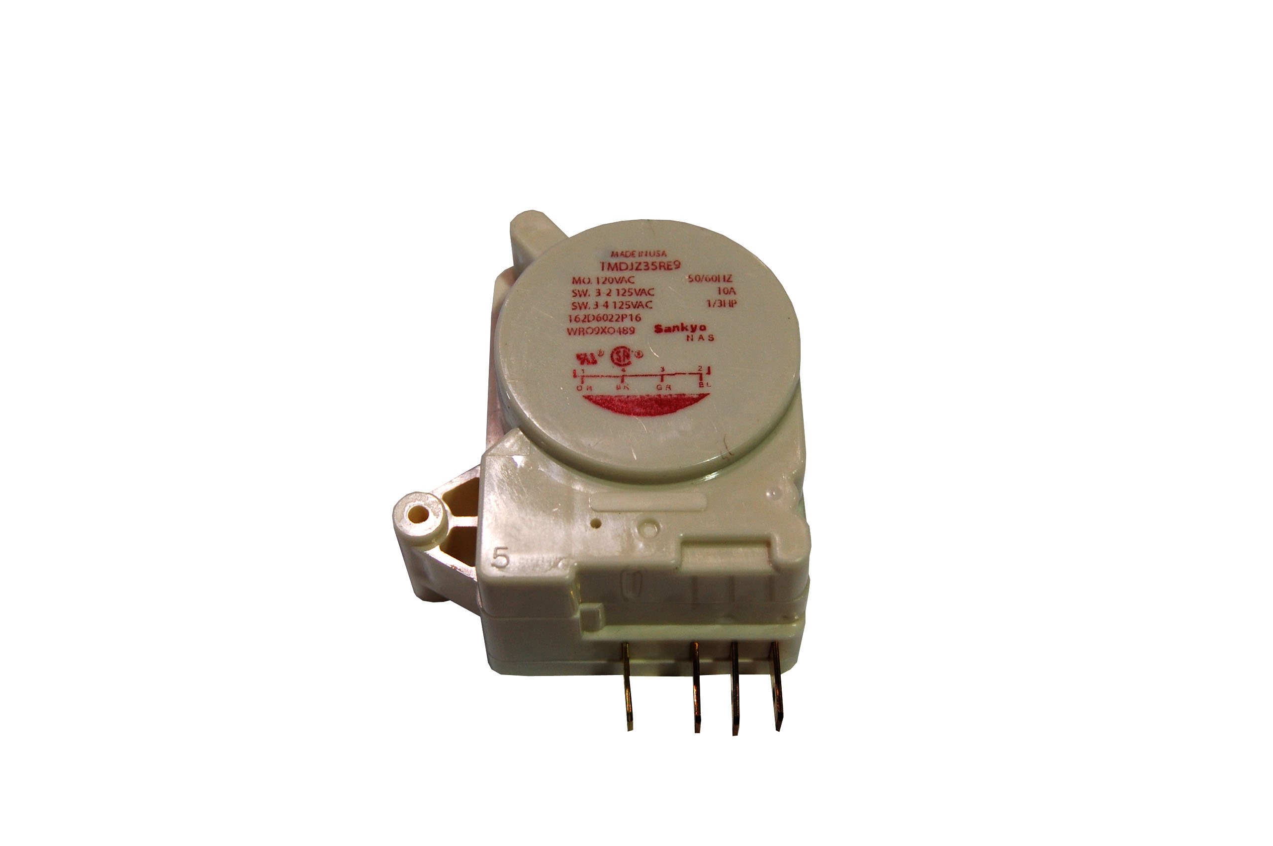 GE WR9X489 Refrigerator Defrost Control Timer Replacement Part - Compatible with GE, Hotpoint & More - Perfect for Fixing Freezer Defrost Issues at Home