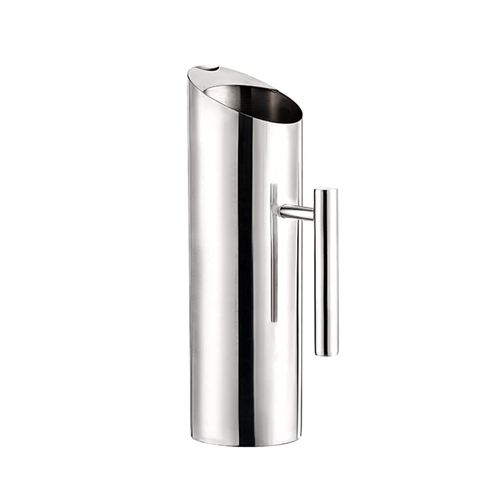 Stainless Steel Cold Water Pitcher - 64oz Ice-Resistant Beverage Jug for Juice, Beer, Coffee & Tea - Perfect for Home Bar, Picnics & Outdoor Parties