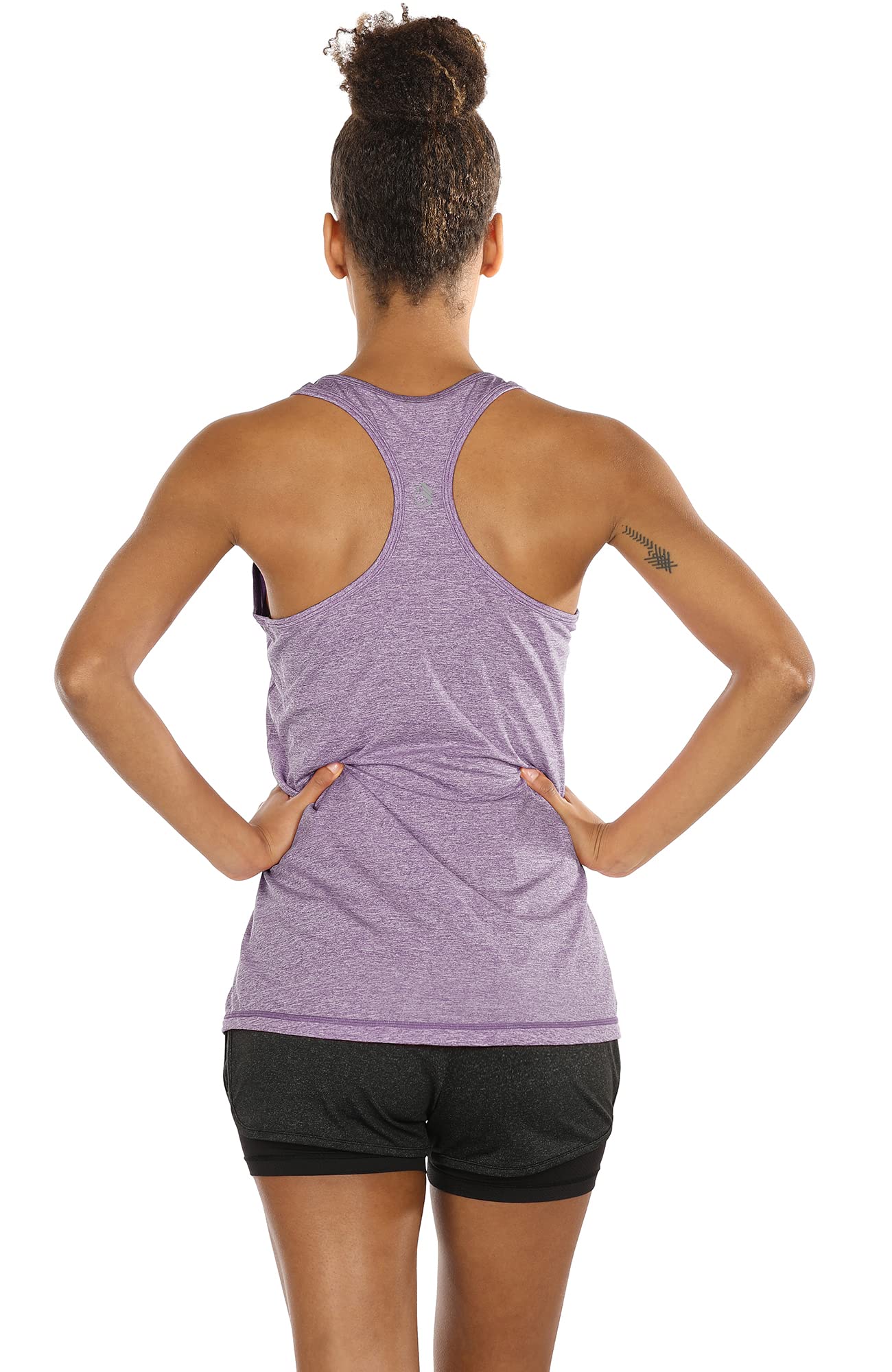 Icyzone Women's Workout Tank Tops - Breathable Racerback Athletic Yoga Shirts for Running, Gym & Exercise | Perfect for Yoga, HIIT, CrossFit & Casual Wear
