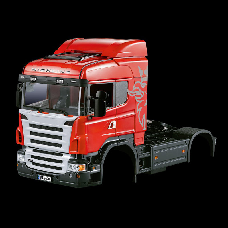 1/14 Scale Plastic Midtop Car Shell for RC Trailer Tractor Truck - DIY Electric Radio Controlled Model 801B Kit | Hobby Parts & Replacement for Remote Control Vehicles | Perfect for RC Car Enthusiasts & Collectors