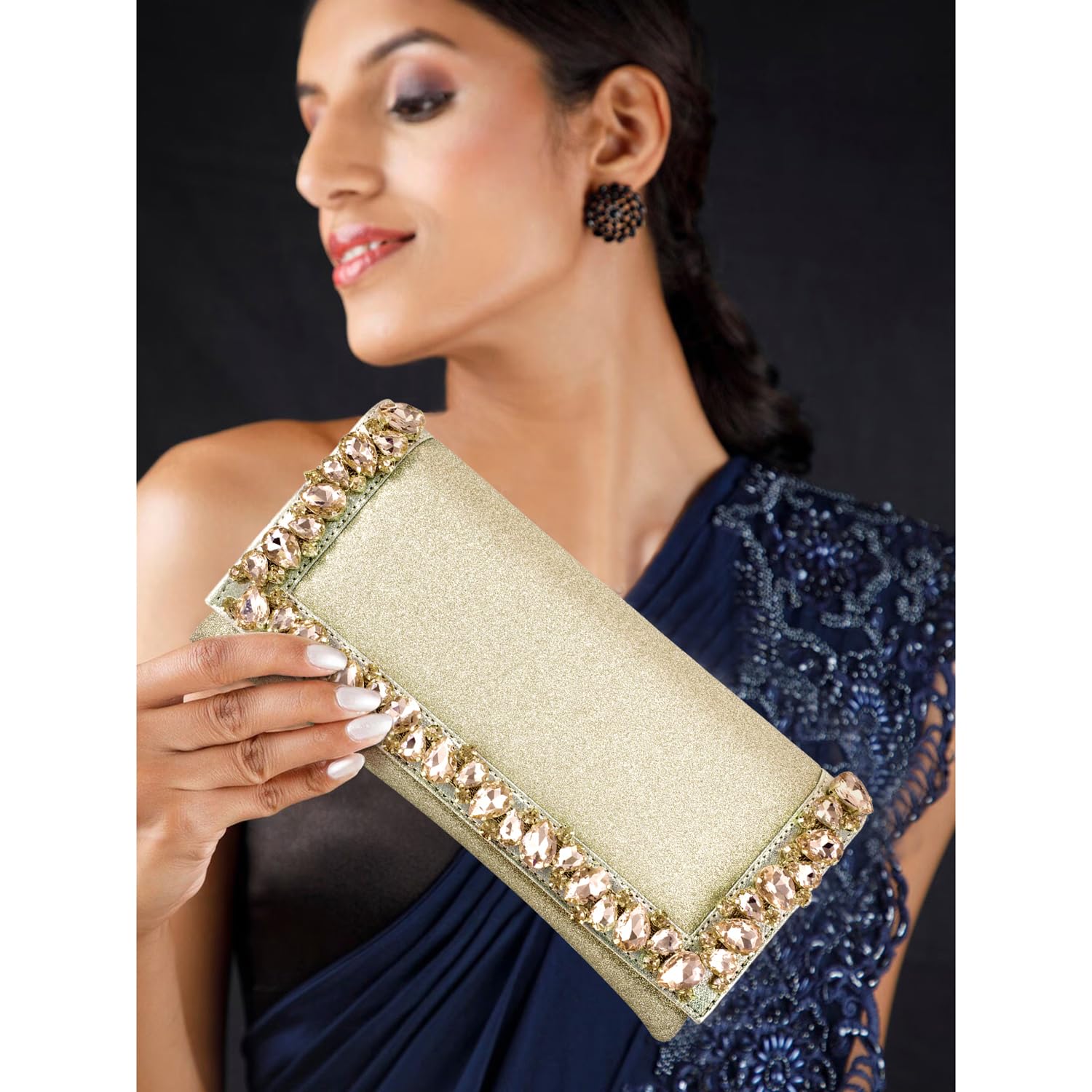 Peora Women's Clutch Purse - Elegant Wedding Evening Bag for Parties, Bridal Events & Special Occasions | Perfect Bridesmaid Gift & Formal Accessory