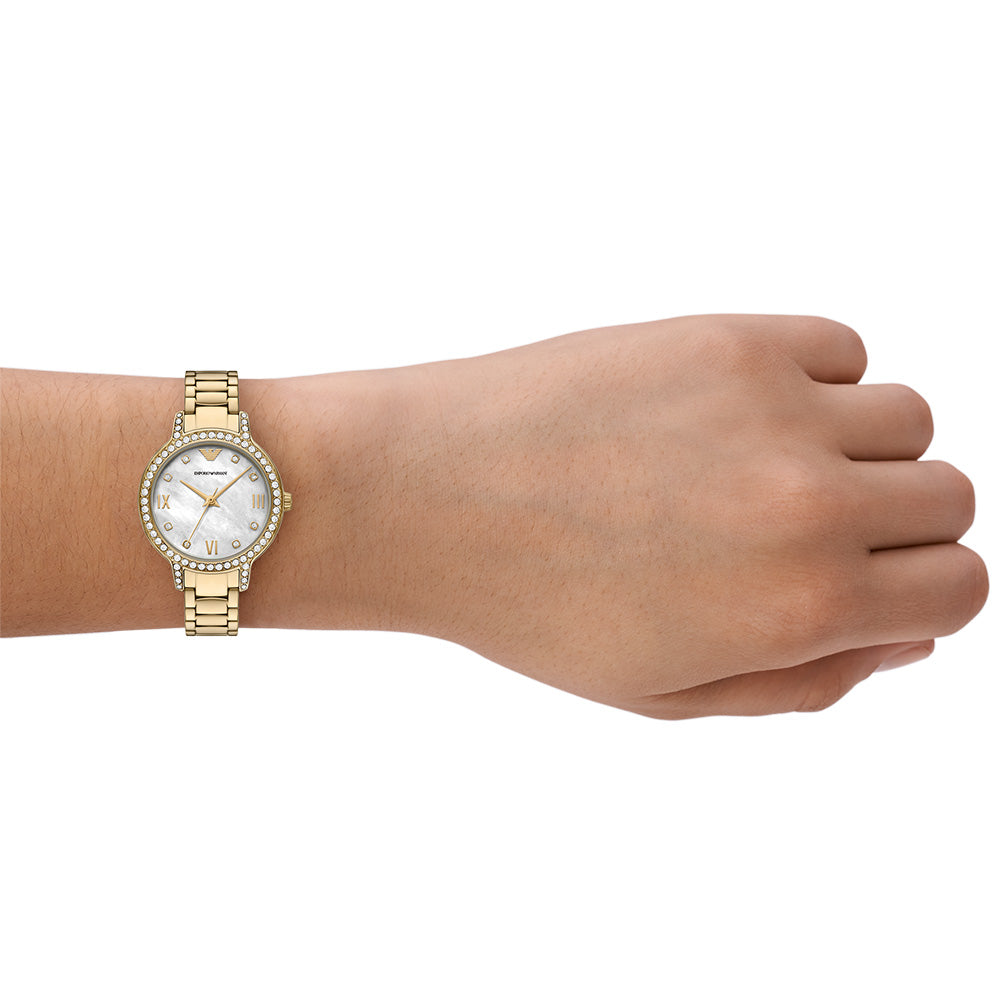 Emporio Armani Cleo AR11652 Watch - Luxury Stainless Steel Women's Watch with Date Display - Perfect for Business, Casual & Evening Wear