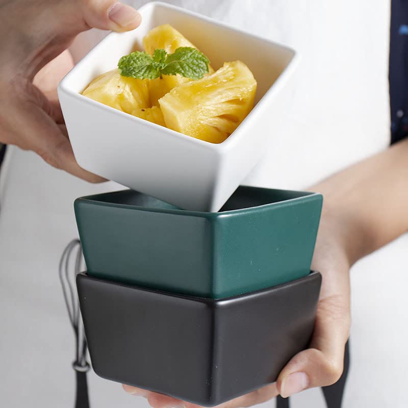 Ceramic Sugar Packet Holders & Tea Bag Bowls - Set of 2 Small Snack Dishes for Coffee, Tea, and Condiments - Perfect for Restaurants, Cafes, and Home Kitchens