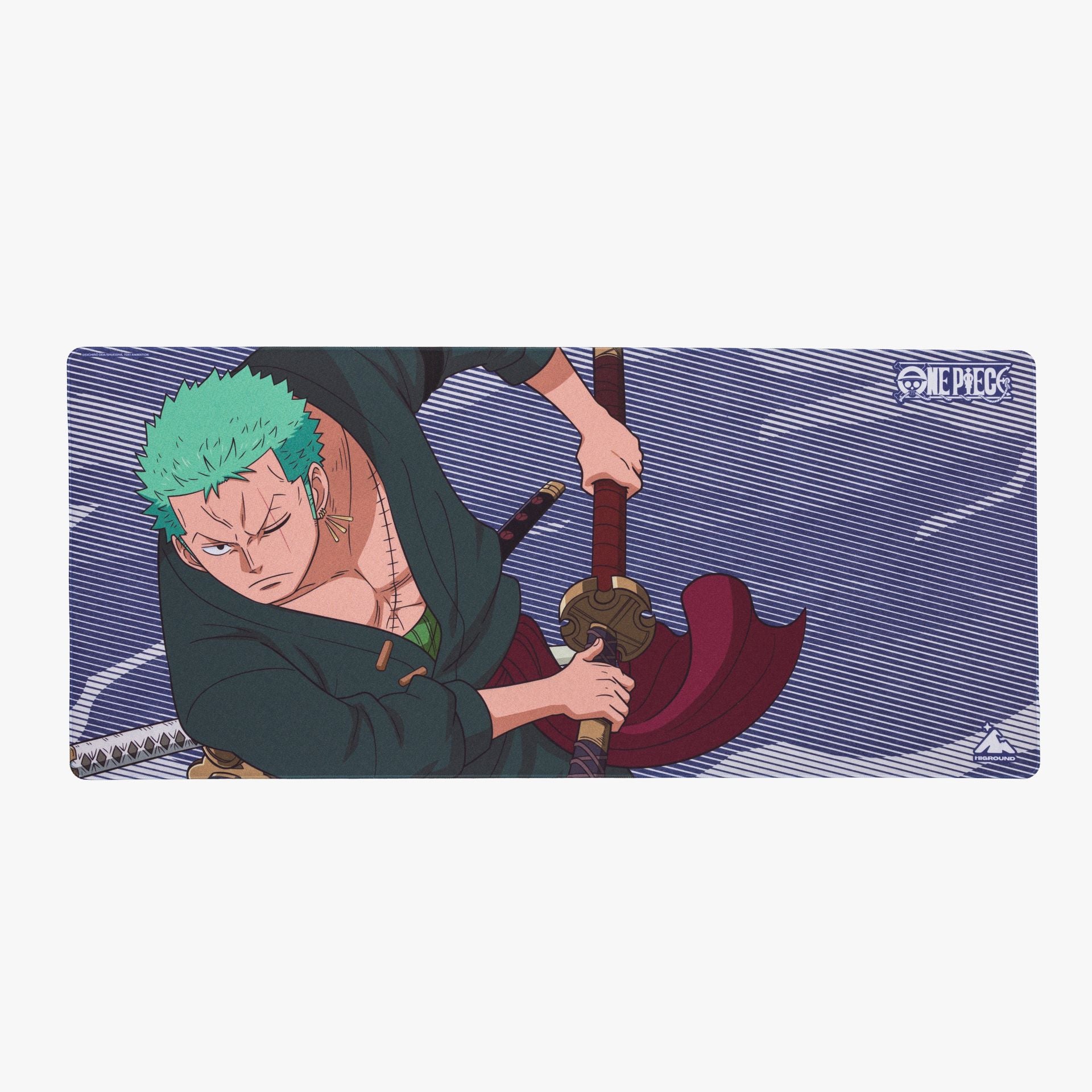 One Piece x HG Large Mousepad - Zoro Blue Design | Anime Gaming Mouse Pad for PC & Laptop | Perfect for Gamers, Anime Fans & Office Use