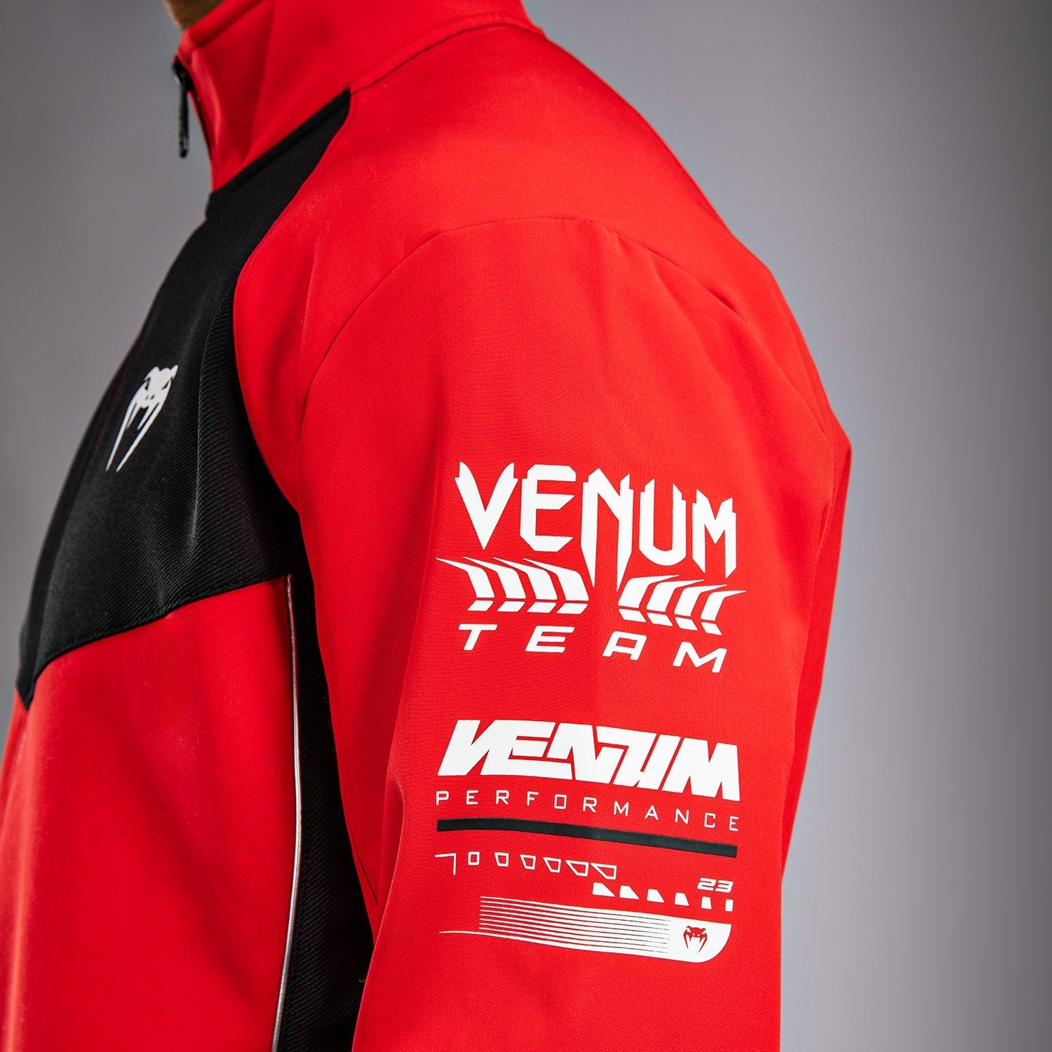Venum Motorsport Softshell Jacket - Lightweight Windproof Racing Jacket for Men - Racer Red - Perfect for Motorcycle Riding, Racing & Outdoor Sports