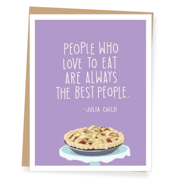Julia Child Inspirational Quote Cards - Set of 2 Thoughtful Greeting Cards for Home Decor, Office Motivation & Gift Giving