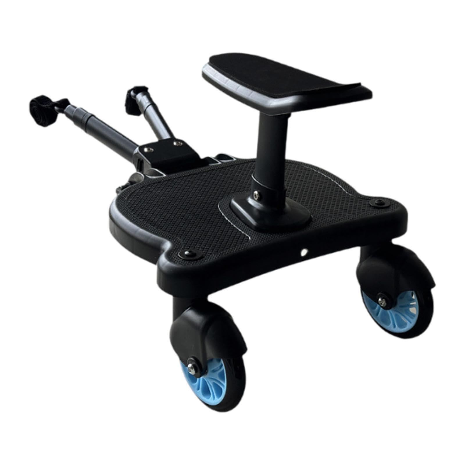 Milageto Universal Stroller Board for Kids - Standing & Glider Attachment with Blue Wheels | Fits Most Stroller Brands | Perfect for Shopping, Travel & Outdoor Adventures