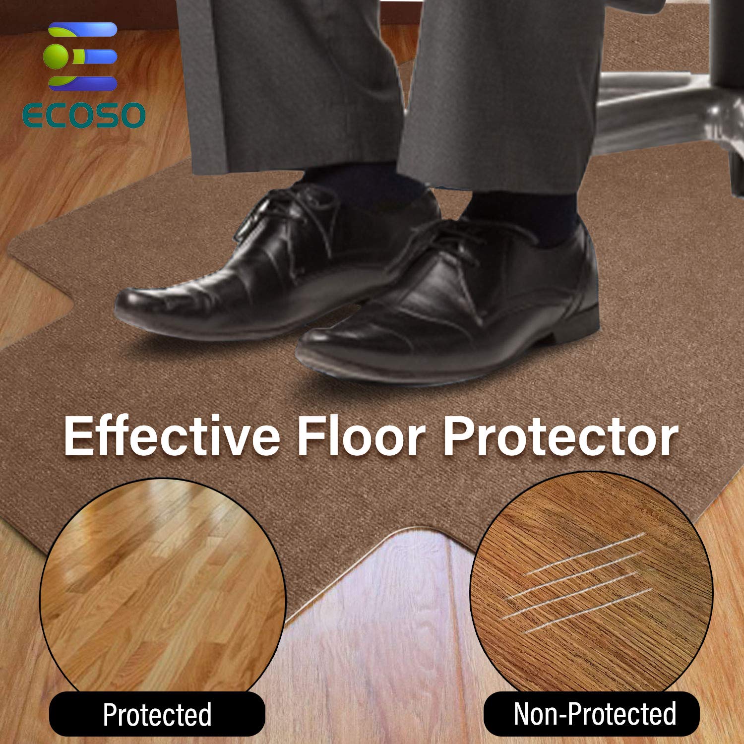 Premium Office Chair Mat for Hardwood & Tile Floors - 36
