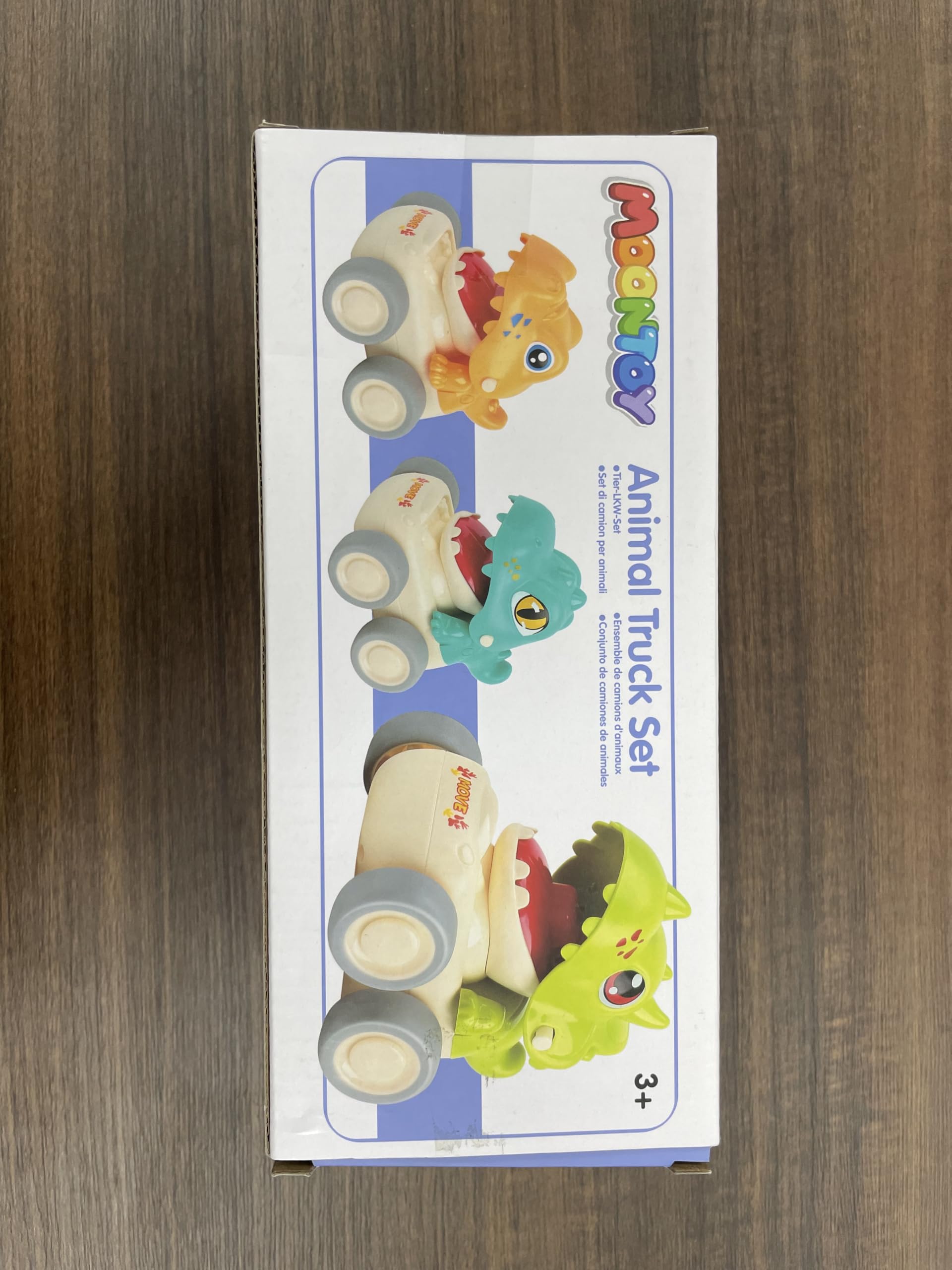 MOONTOY Baby Dinosaur Push and Go Car Toys for 1-3 Year Old Boys & Girls - Toddler Learning Toys for Ages 1-2 - First Birthday Gifts & Easter Basket Stuffers - Perfect for Playtime, Early Learning & Sensory Development