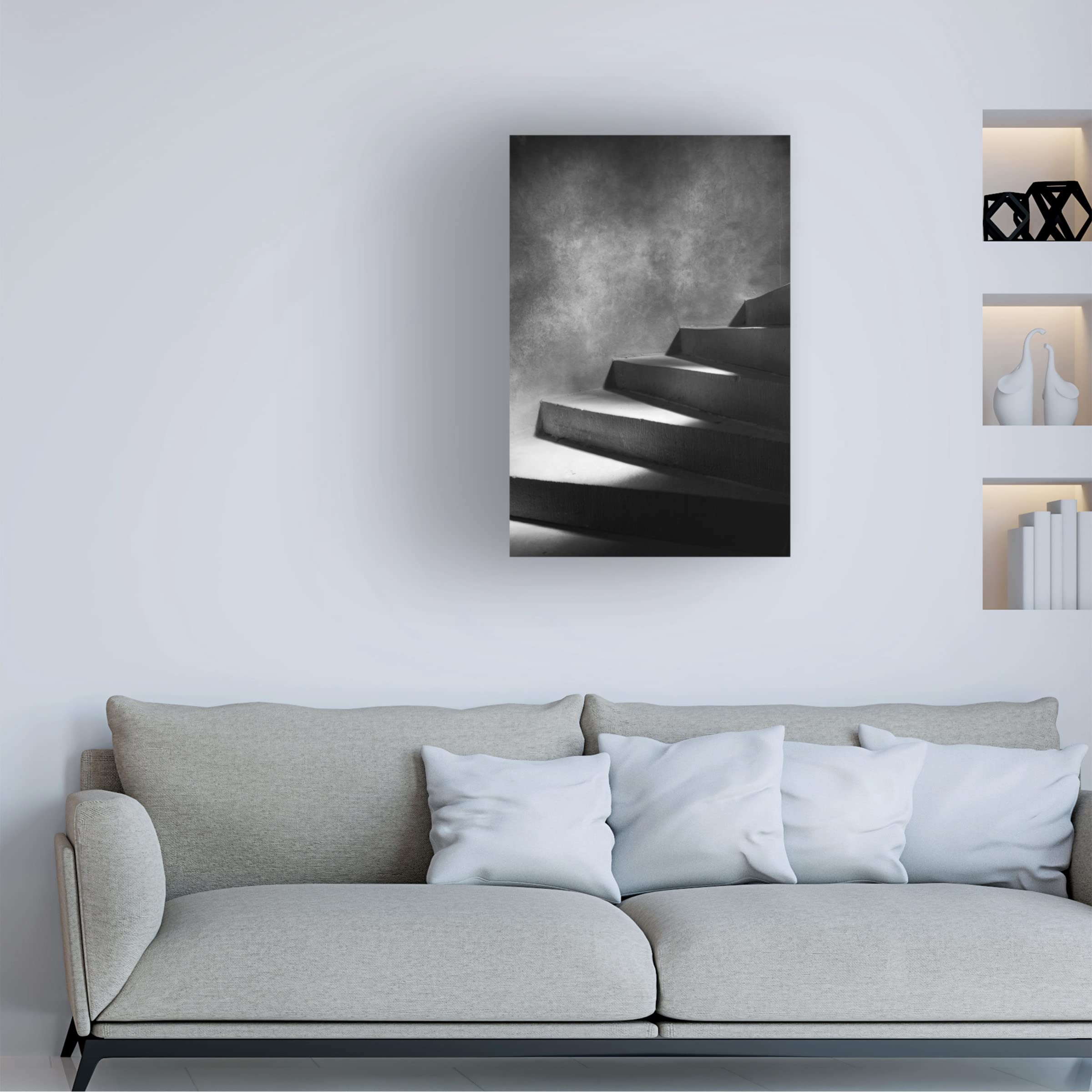 Mark Seawell 'Steps of Light' Canvas Wall Art Print - Modern Abstract Painting for Living Room, Bedroom & Office Decor