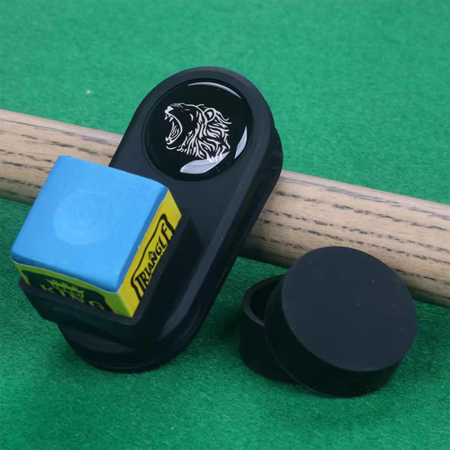 Silent Chalk Holder for Billiards - Magnetic Square & Round Pool Cue Chalk Holder | Noise-Free Chalking Accessory for Professional & Home Pool Players | Perfect for Bars, Game Rooms & Tournaments
