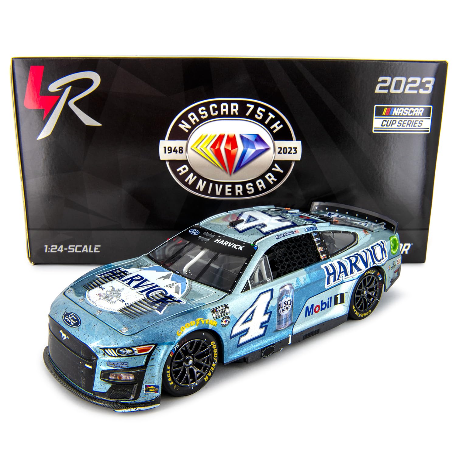Kevin Harvick 2023 Phoenix Final Ride Raced Version Diecast Car 1:24 Scale - Limited Edition NASCAR Collectible for Display & Racing Enthusiasts