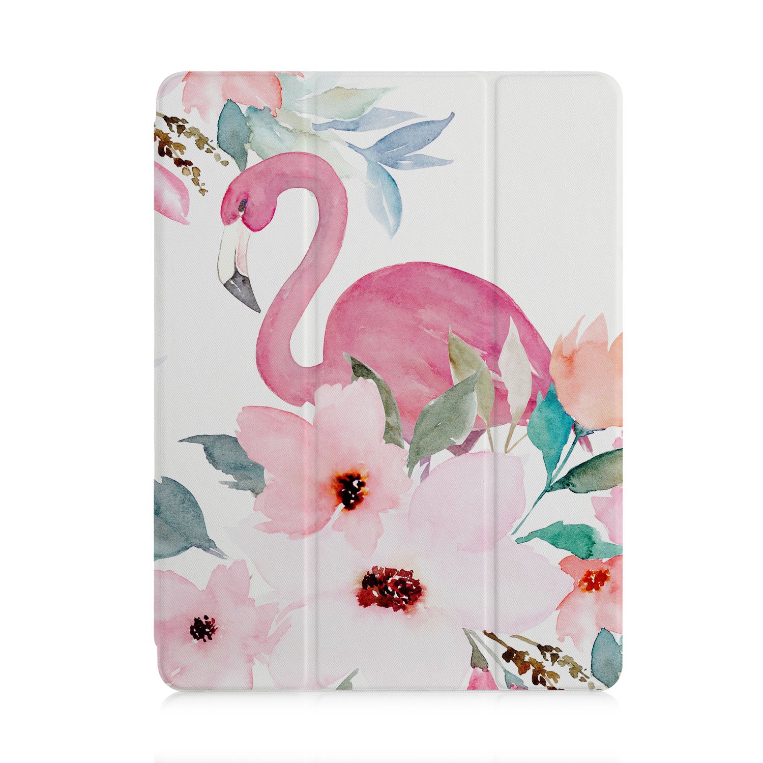 Premium iPad Trifold Case with Pink Floral Design - Slim Protective Cover for iPad Air/Pro (6th/5th/4th/3rd Gen) - Perfect for Work, Travel & Home Use