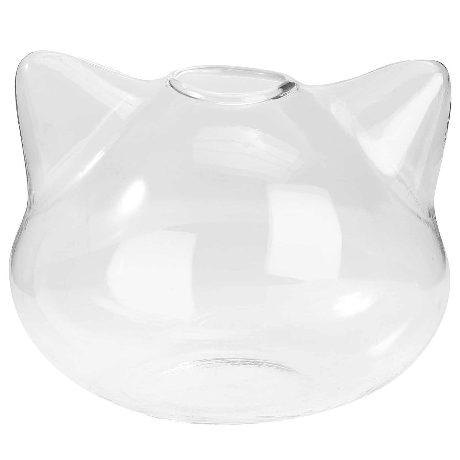 ARTIBETTER 1pc Glass Cat Vase for Indoor Plants - Perfect for Succulents, Small Flowers & Home Decor in Living Room, Office or Bedroom
