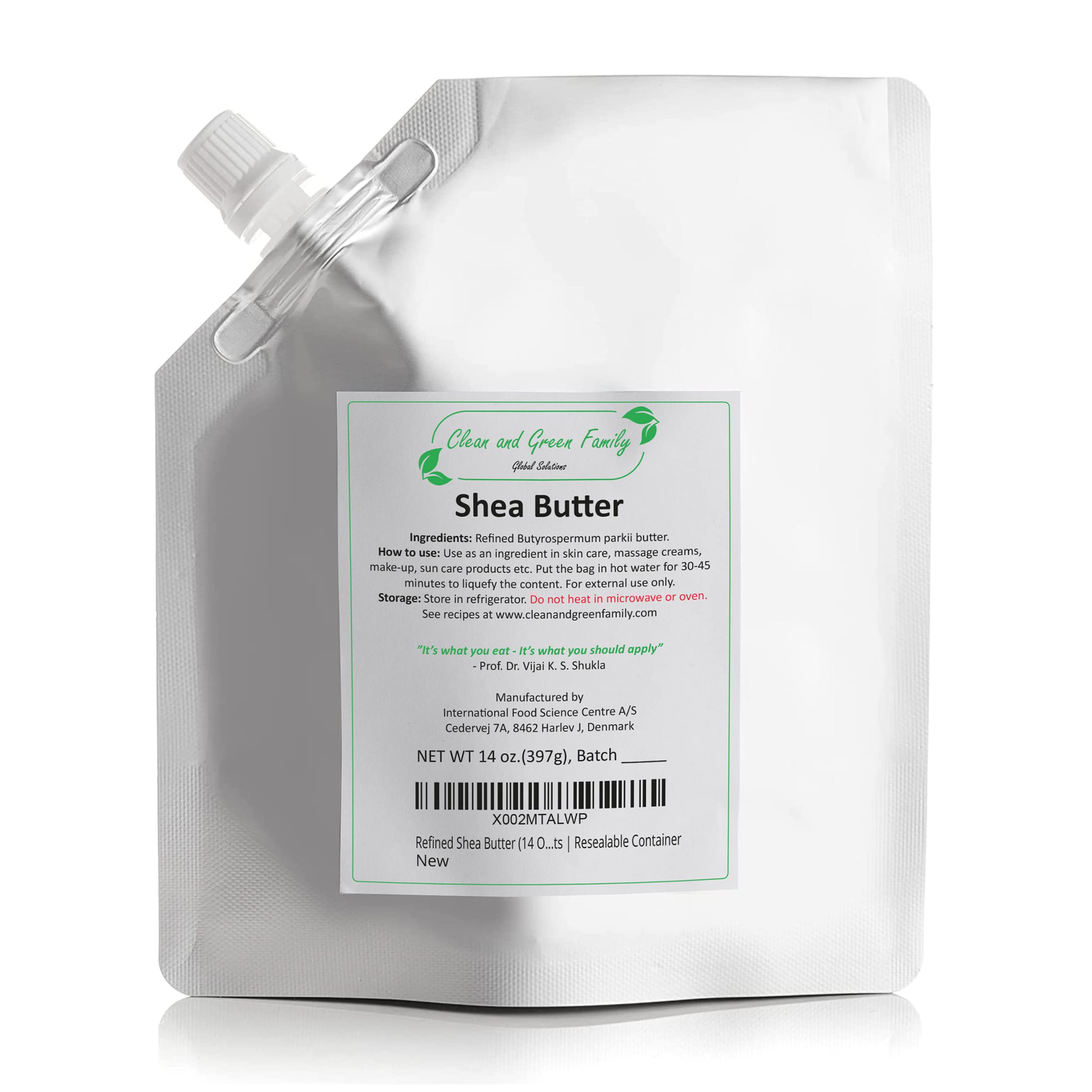 Organic Unrefined Shea Butter 14oz (400g) - 100% Pure Natural African Shea Butter for DIY Skincare, Hair Care, Soap Making & Stretch Mark Prevention | Moisturizing Body Butter for Dry Skin, Eczema & Cracked Heels | Resealable Jar for Home Spa & Beauty Routine