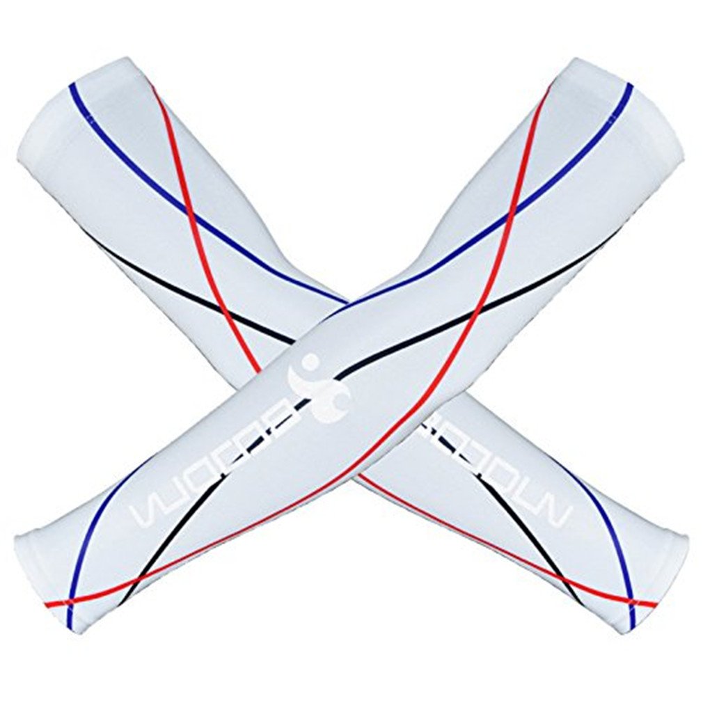 Kafeimali Golf & Sports Arm Sleeves - 1 Pair UV Protection Sun Sleeves for Men & Women - Breathable Cooling Armbands for Golf, Cycling, Running & Outdoor Activities