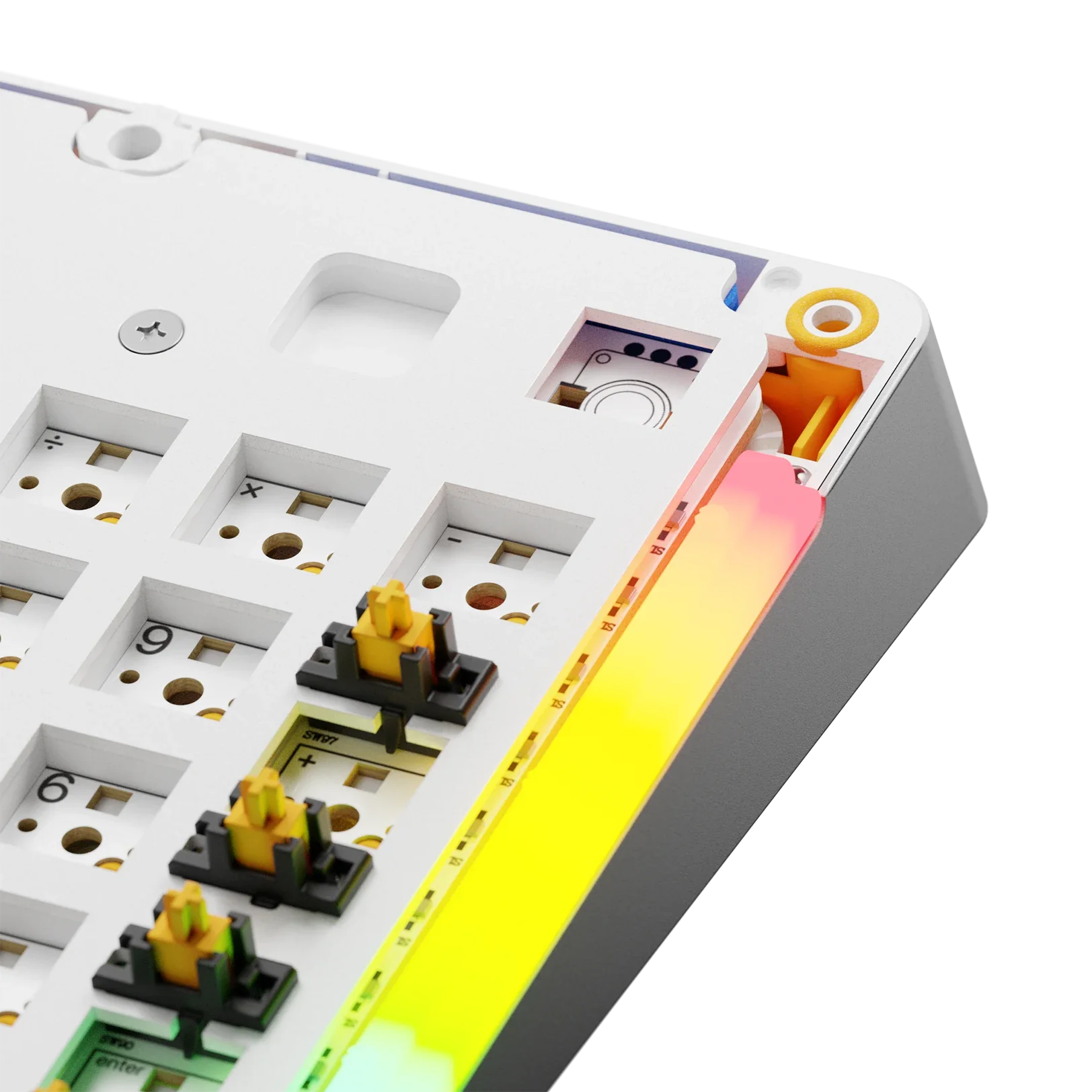 GMMK 3 Mechanical Keyboard Bottom Case - White (100% Size) | Replacement Base for Custom Builds | Perfect for Gaming & Typing Setup