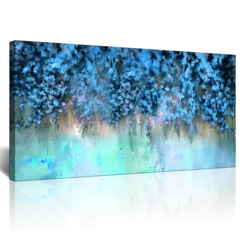 Blue Abstract Wall Art Painting