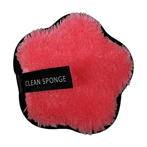 **SOLDTRUE Star-Shaped Makeup Remover Pads - Soft Facial Cleansing Cotton Puffs for Gentle Makeup Removal, Reusable & Portable (Pack of 1) - Perfect for Travel, Daily Skincare & Sensitive Skin**