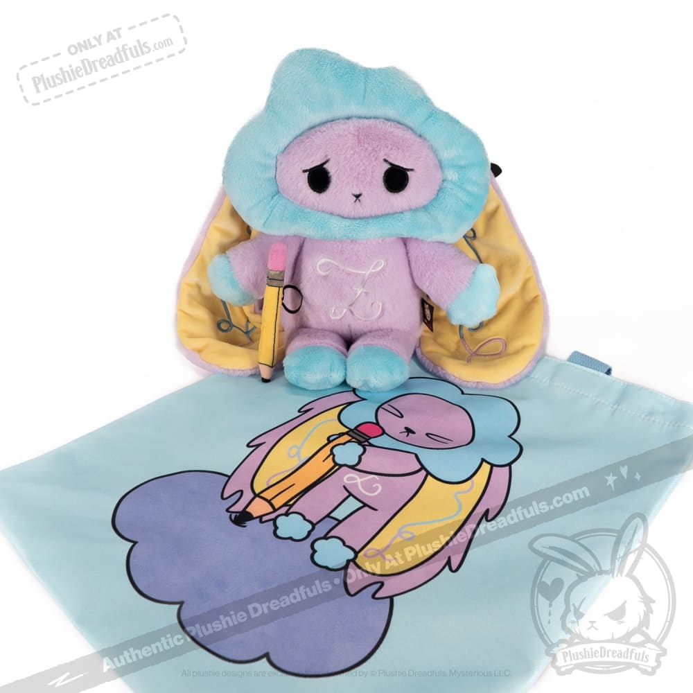 Plushie Dreadfuls Overthinking Bunny - Soft Stuffed Animal Toy for Anxiety Relief & Emotional Support | Cute Stress Relief Plush for Adults & Kids | Perfect for Therapy, Gifts, and Comfort