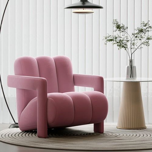 Ergonomic Cushioned Arm Chair for Living Room - Ultra Comfortable Lounge Chair for Reading & Relaxing - Perfect Accent Chair for Home Office or Bedroom
